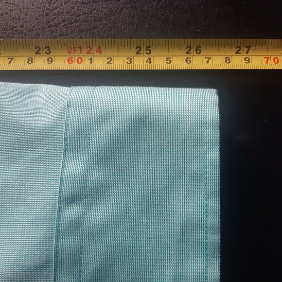 RW & CO SZ M Fitted 100% Cotton Teal Green Men's Dress Shirt - Picture 11 of 14